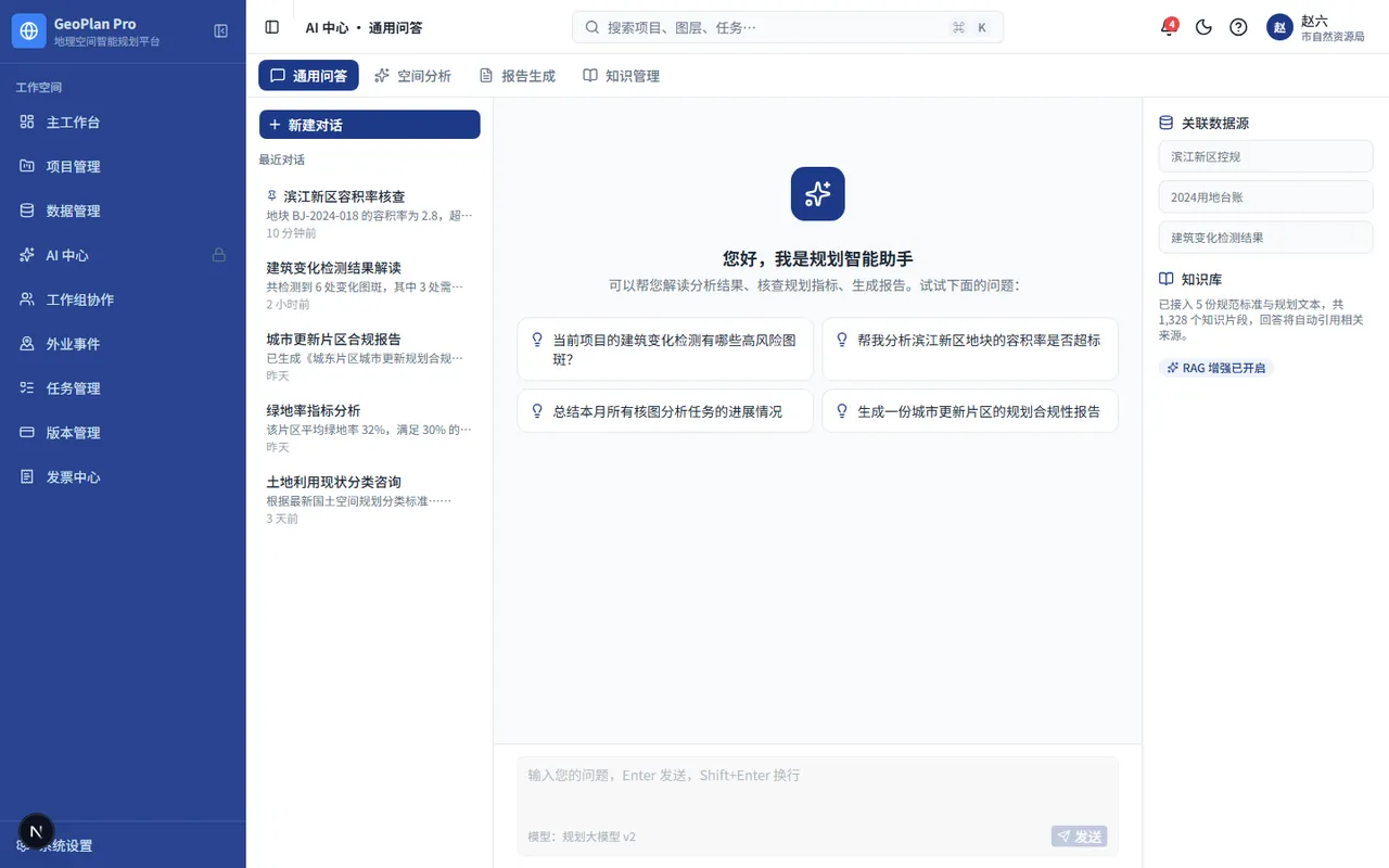 AI 中心界面实拍