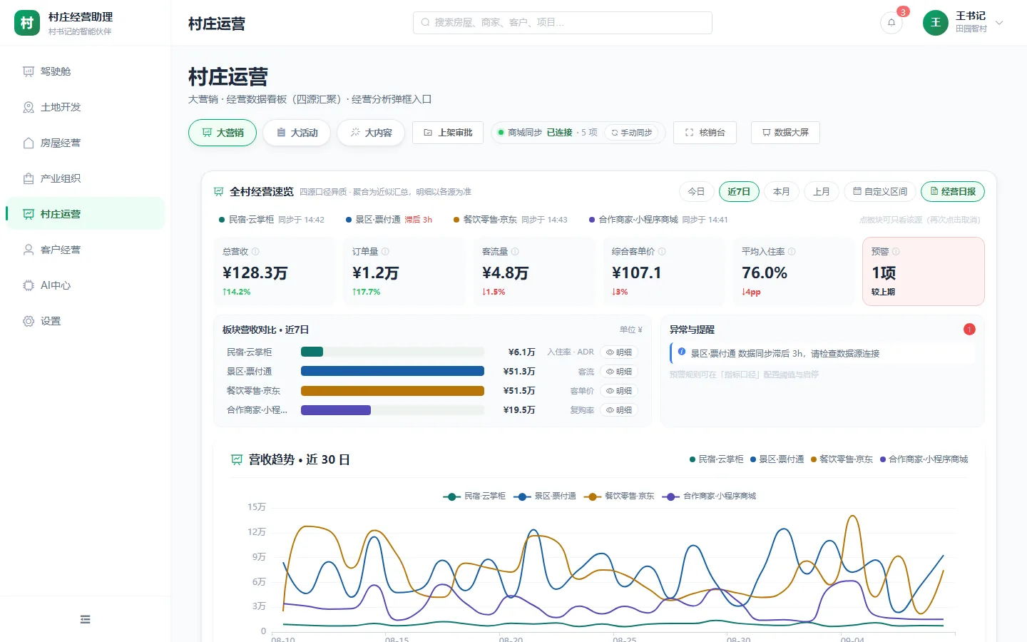 乡村运营/费用模块